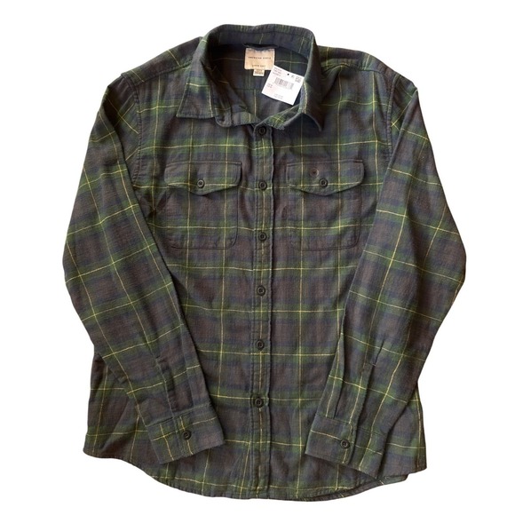 American Eagle Outfitters Other - American Eagle Flannel Shirt Men Medium Green Navy Plaid Super Soft NWT